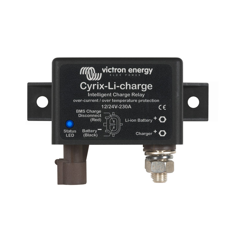 Cyrix-Li-charge 12/24-230A, laddningsrelä för lithium-batterier (utan startbatteri).