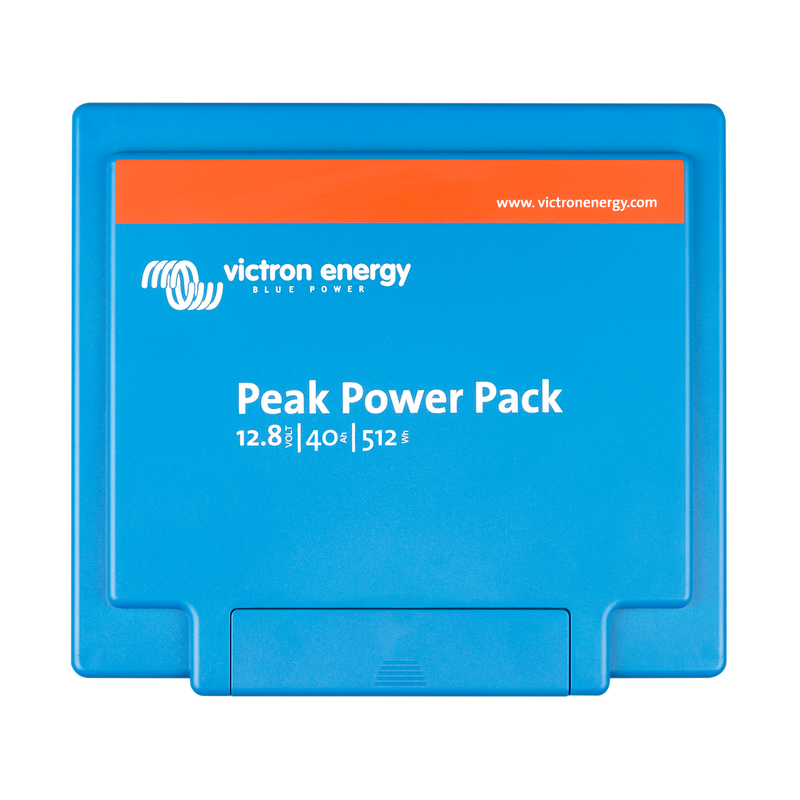 Peak Power Pack 12,8V/40Ah. Inbyggd laddare, solcellsingång, hög/låg urladdningsström.